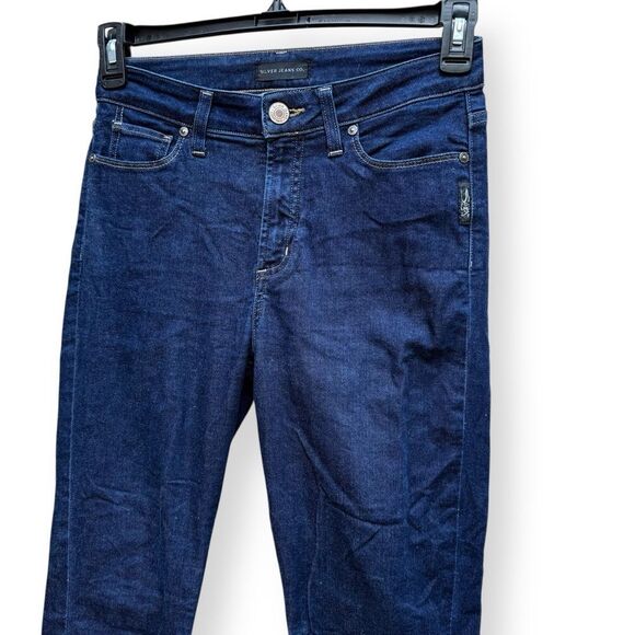 Silver Jeans Mazy Skinny Jeans Dark Wash 27 x 29 - Picture 9 of 11